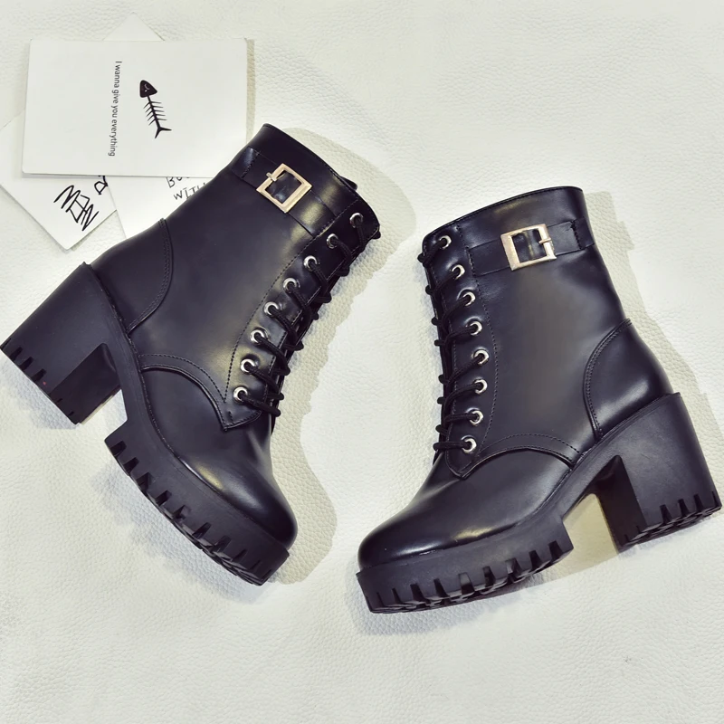 Новинка 2017 года модные зимнее ботильоны мягкая обувь на высоких квадратных