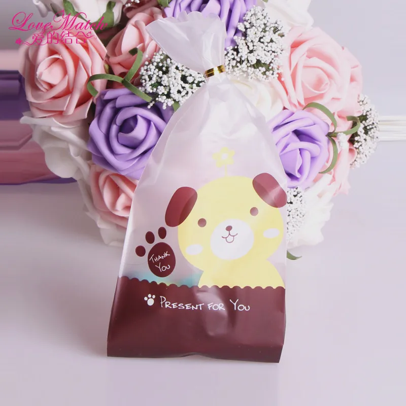 25 шт./лот печенье мешок самоклеящаяся Пластик пакеты для печенья свадебных