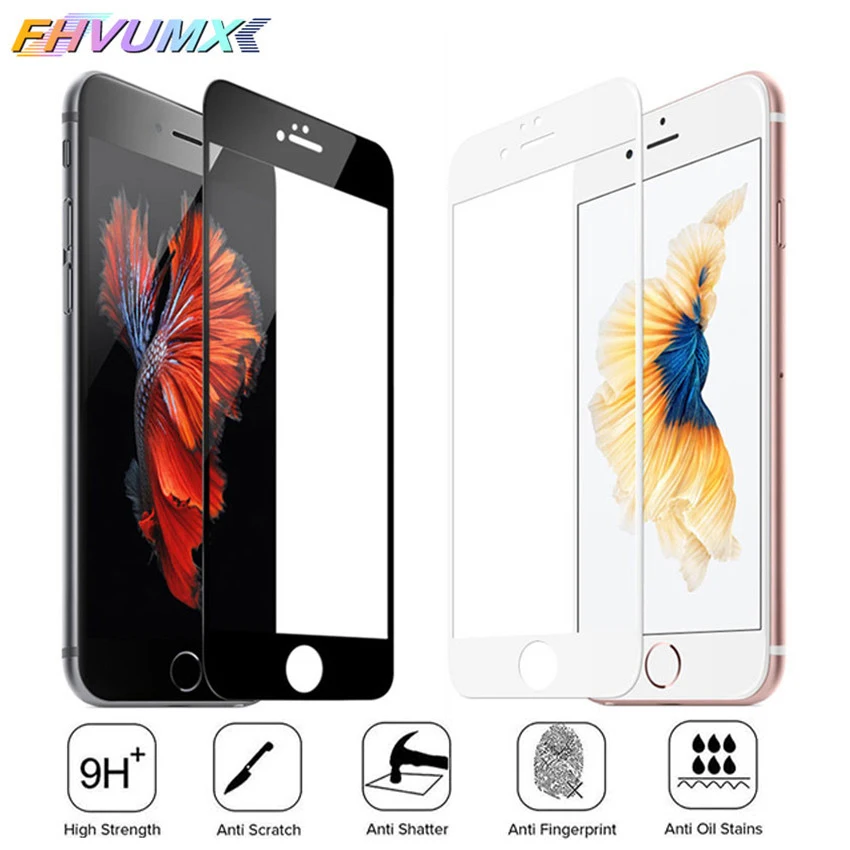 30D изогнутое Защитное стекло для iPhone 7 6S 8 6 Plus 10 полное покрытие протектор экрана на iPhone X XR XS max закаленная пленка
