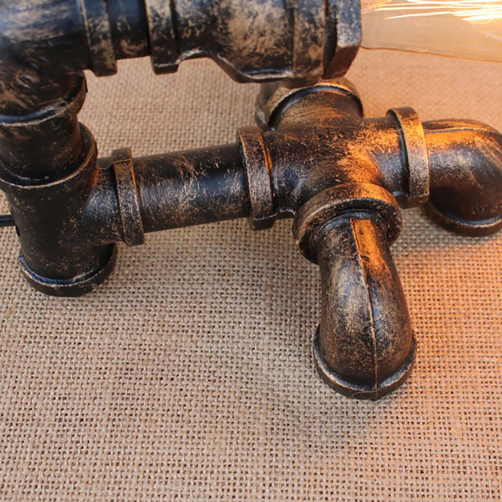 Настольная лампа e27 в стиле арт-деко креативная черная мастерская винтажный