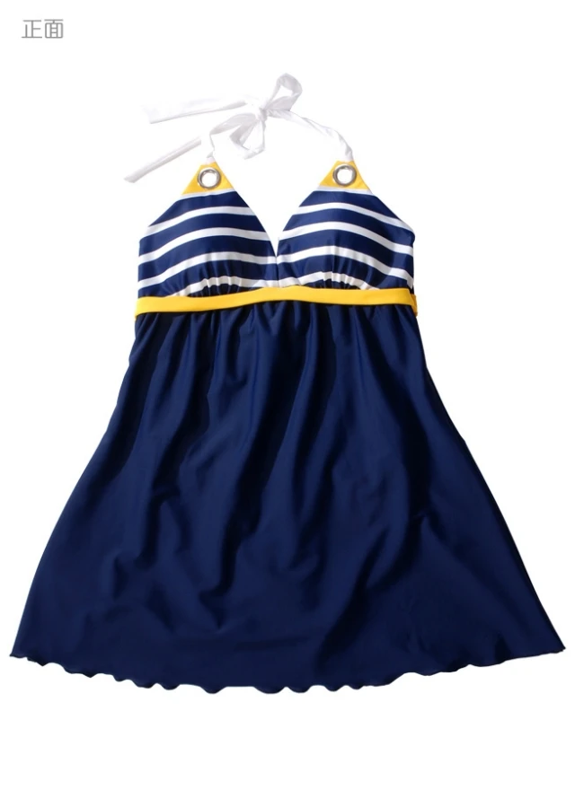 Женский купальник в полоску темно-синего цвета женский спортивный костюм для