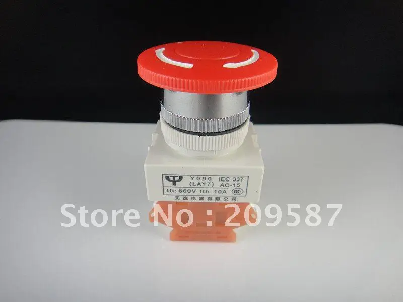 2 шт. CNC кнопка аварийного остановки грибов 10 А|mushroom stop switch|switch converterswitching mobile phone