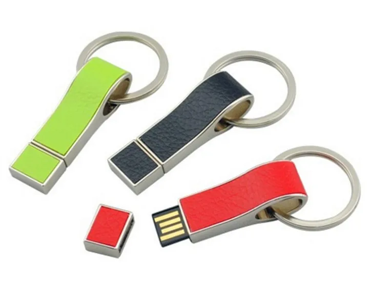 Новинка 2017 Usb флешка 4 Гб 64 кожаный брелок USB флеш накопитель 2 0 128 ГБ usb флешка|usb flash
