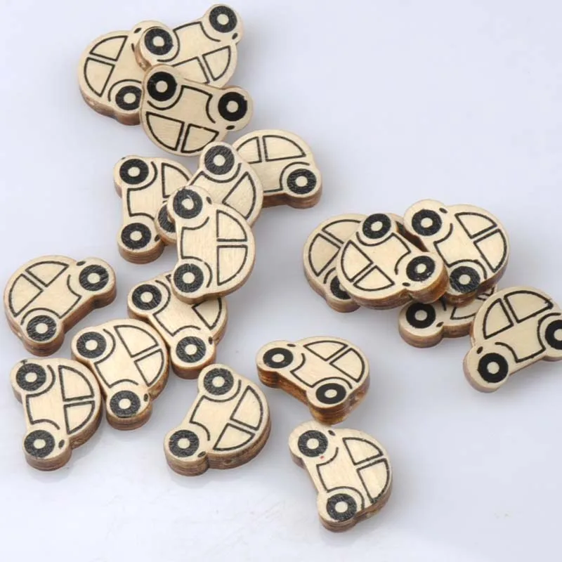 Деревянные цветные натуральные автомобильные деревянные бусины для