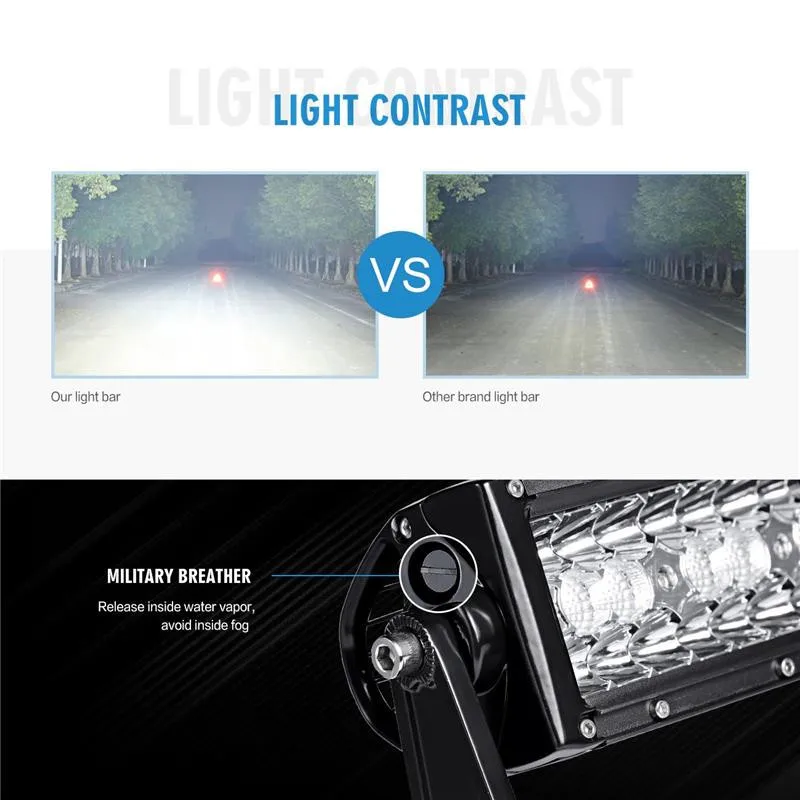 Oslamp три ряда 1" 22" 3" 42" 5" 50" прямой светодиодный световой бар внедорожный комбинированный лучевой светильник дом на колёсах с прицепом 4X4 4WD ATV SUV
