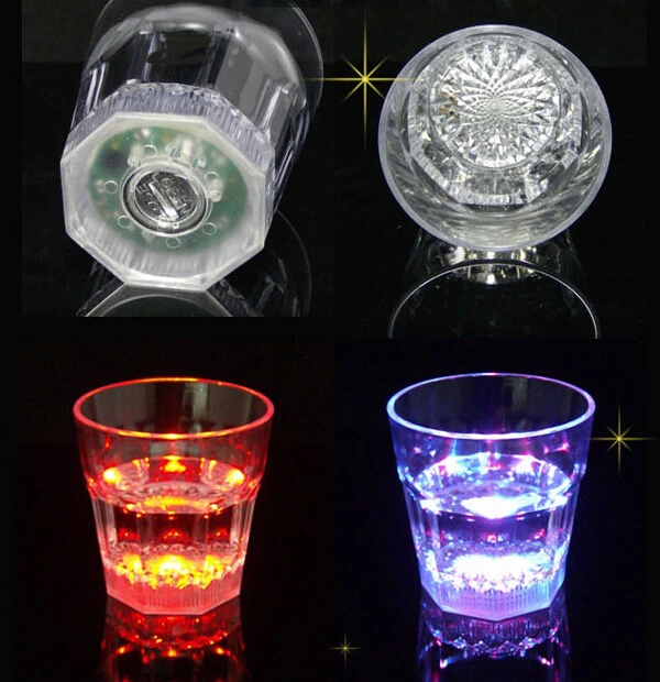 Бесплатная доставка небольшой светодиод выстрел чашку мигает световой чашки