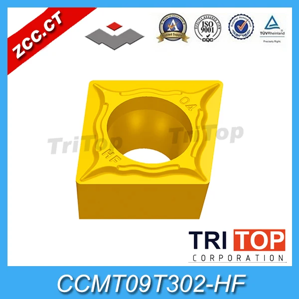 

CCMT CCMT09T302 HF YBC252 (10pcs/box) ZCC . CT Cemented Carbide Cutting tools turning insert