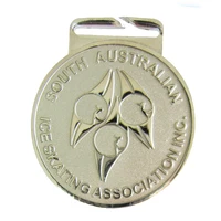 competitive price and authentic quality skate medallion australian round silver medal