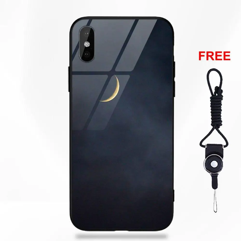 Vvcqod кошка на Полумесяца для Apple iPhone 5 5C 5S SE 6 6S 7 8 Plus X XS Max XR мягкая ТПУ Рамка