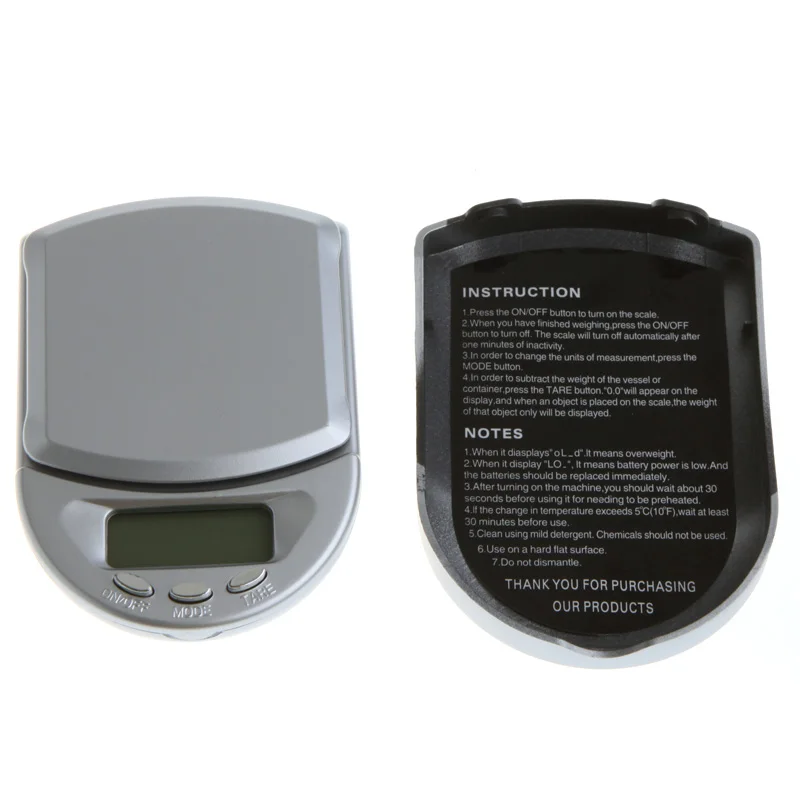

500g/0.1g Mini Electronic Platform Digital Pocket Scale Jewelry Diamond Weighing Scales LCD Display With Blue Backlit