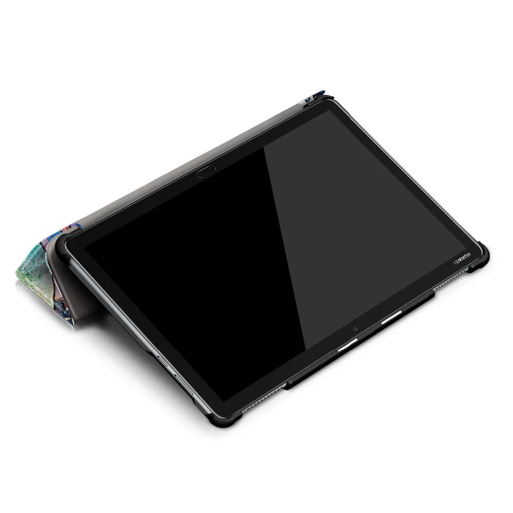 Для huawei MediaPad M5 lite 10 BAH2-W19/L09 10,1 ''универсальный чехол для huawei M5 Lite 10 Smart печати Флип кожаный подставка Funda+ стилус