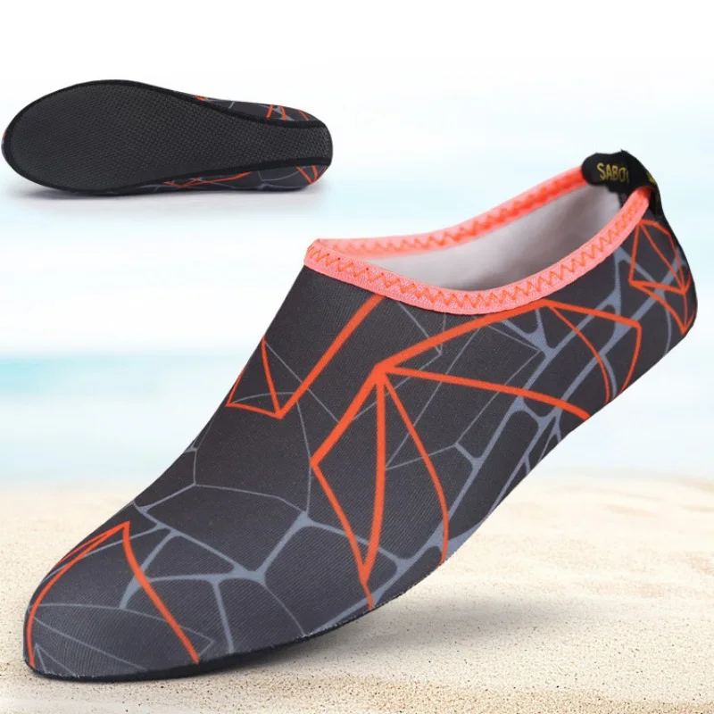 

Water Shoes Beach Shoes Striped Sea Swimming Shoes Anti-skid Diving Surfing Barefoot Beach Socks