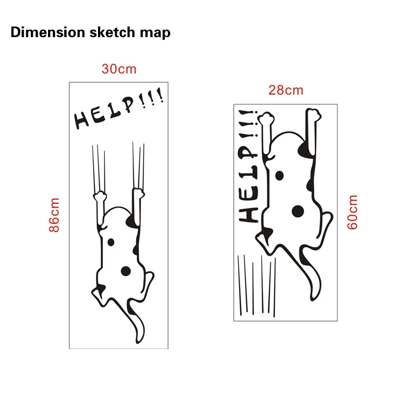 Наклейки Детские на холодильник с мультяшным котом 1 шт. стенка холодильника | Дом