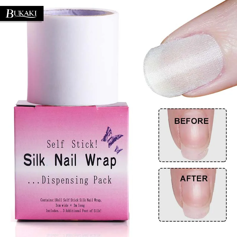 BUKAK 1pcs Fiberglass Nail Wrap Strong UV Gel Acrylic Manicure Protector Adhesive Silk Art Decor Tools | Красота и здоровье