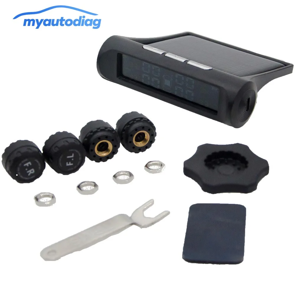 TPMS Солнечная энергия умная автомобильная система контроля давления в шинах