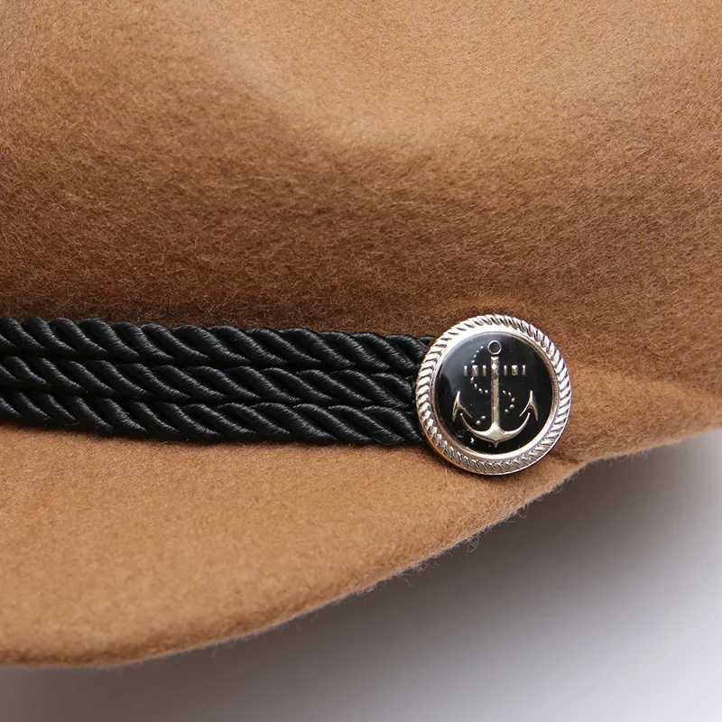 Осенние и зимние женские однотонные Цвет восьмиугольной Hat вечерние Модные 100%