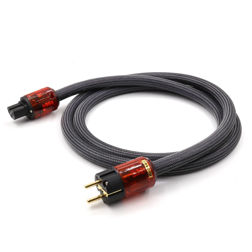 Hi End HIFI аудио Кабель питания Шнур штепсельная вилка ЕС класс высокая
