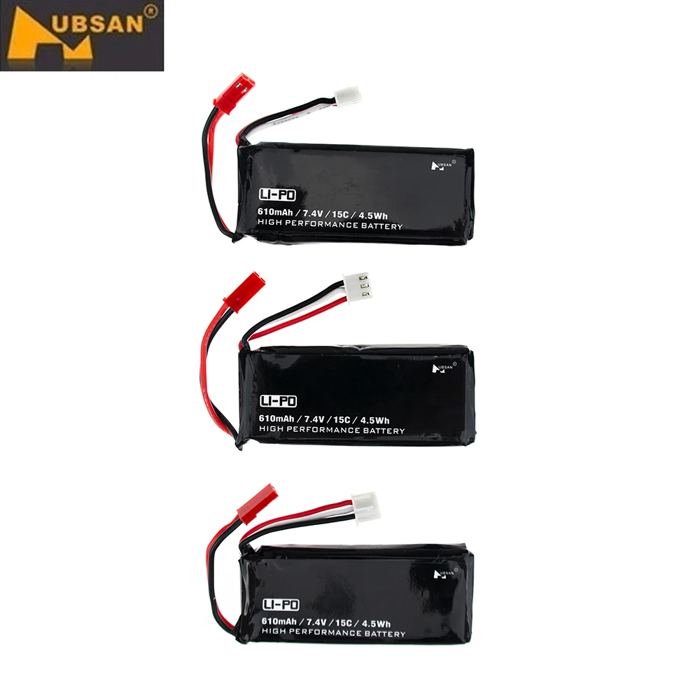 Оригинальный Hubsan X4 h502s h502e 7.4 В 610 мАч Липо 15C 4.5wh батарея JST зажигания для