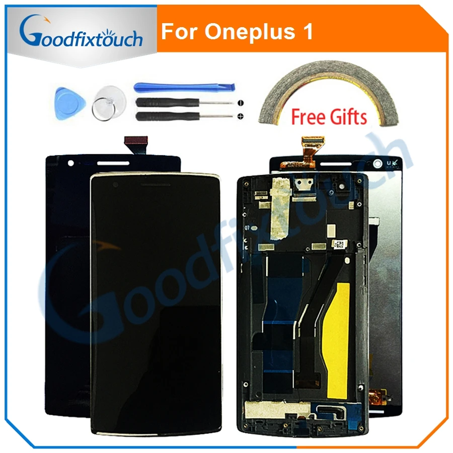 AMOLED для Oneplus 1 2 X ЖК дисплей сенсорный дигитайзер в сборе с рамкой экран One Plus A0001 A2001