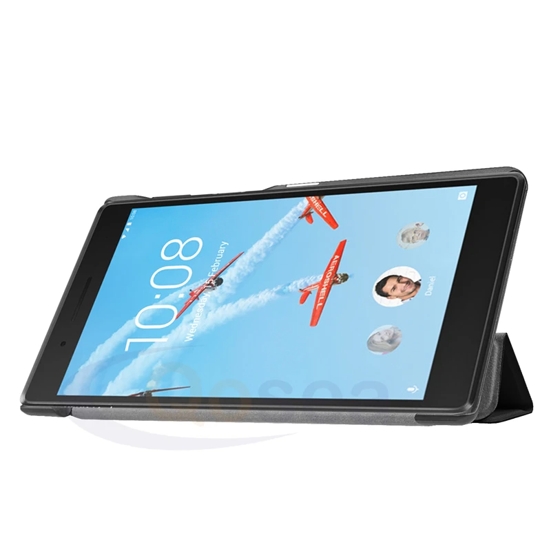Qosea для lenovo Tab4 7 эфирные TB-7304F 7304I 7304X2017 PU смарт-чехол с подставкой Tab планшеты PC