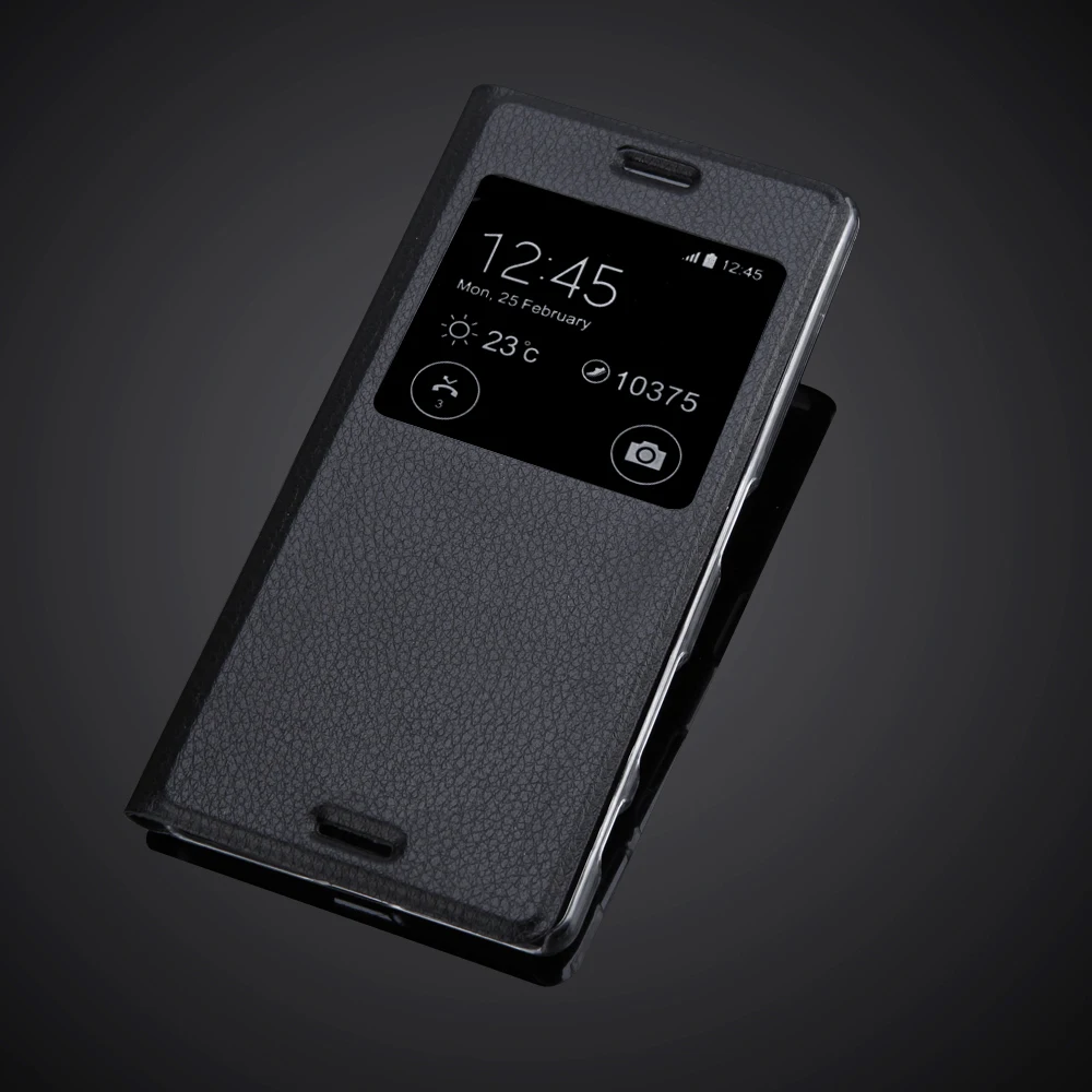 Чехол для Sony Xperia X F5122 F5121 чехол телефона с окошком просмотра откидной из