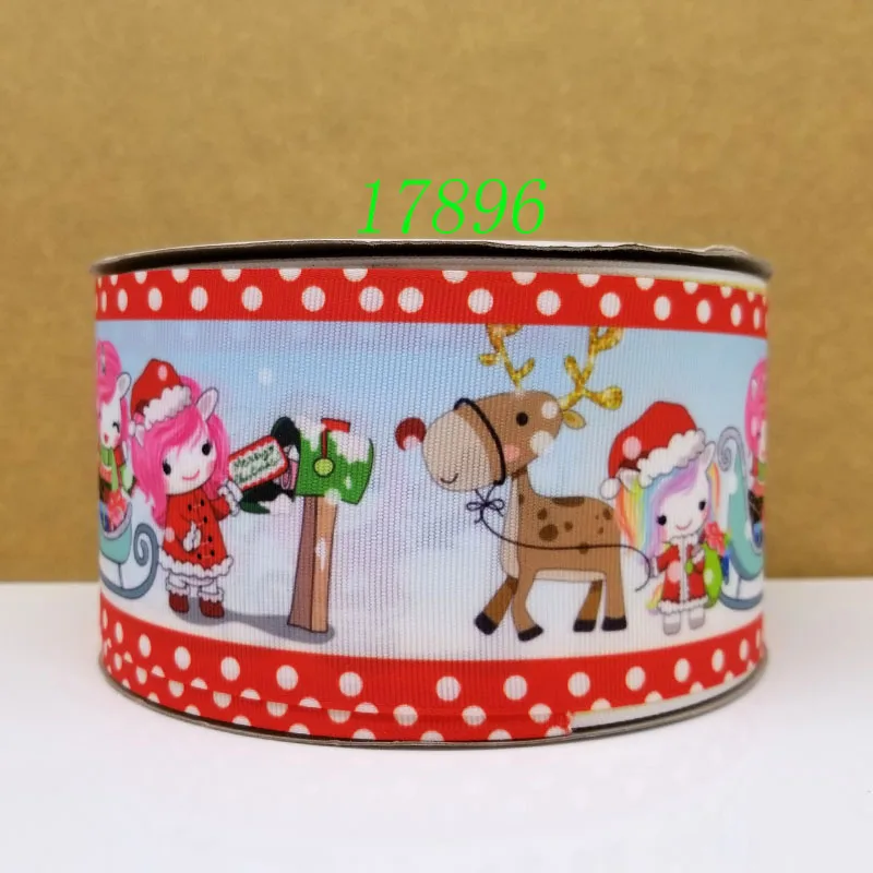 Бесплатная доставка 50 ярдов мультфильм печатных grosgrain ленты 17898 | Дом и сад