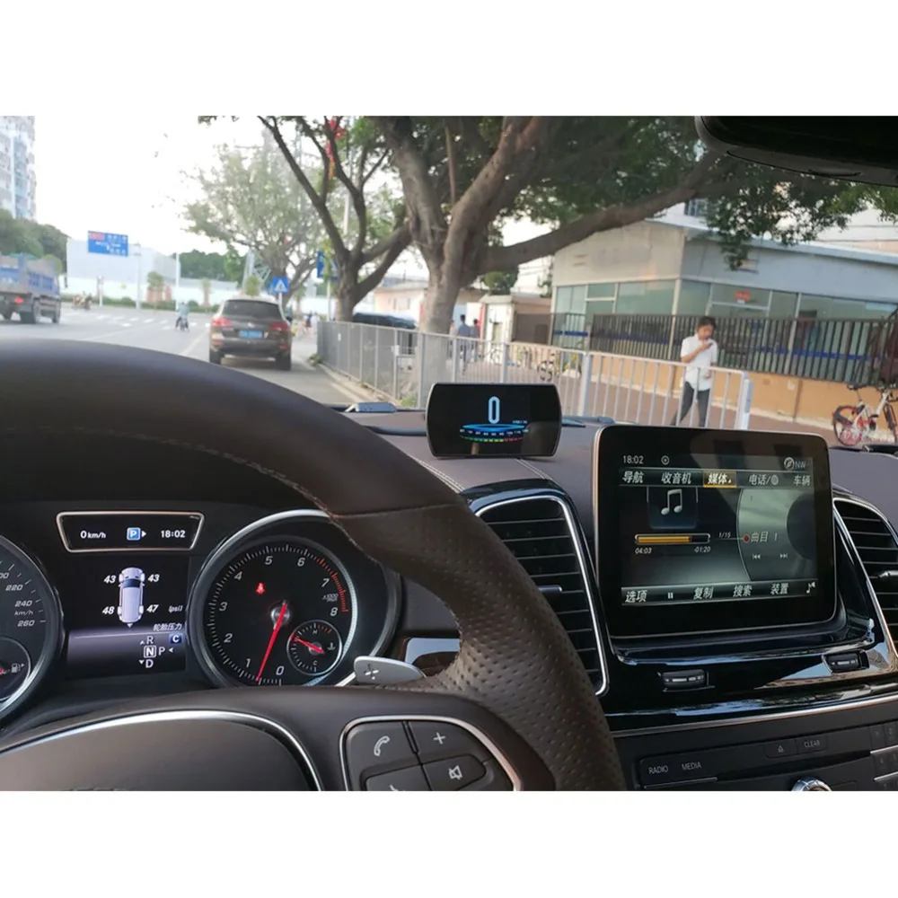 P12 4,3 TFT OBD Hud gps дисплей цифровой автомобильный проектор скорости поездки компьютер OBD2 измеритель скорости код ошибки