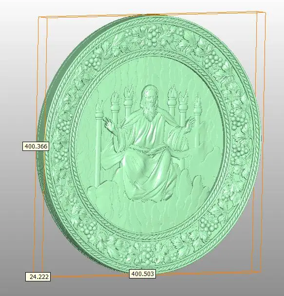 Рельефная Модель 3D ISUS KRUG в формате STL фрезерный станок с ЧПУ резьба гравировка Artcam