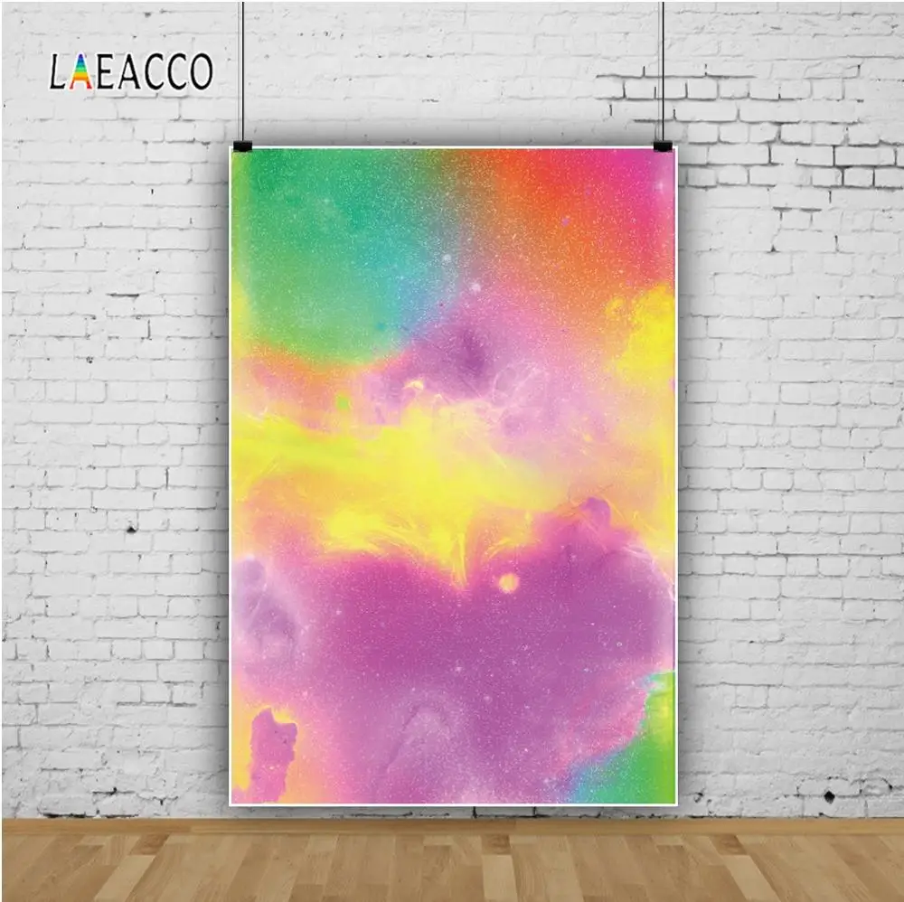 Laeacco красочные градиентные Портретные мечтательные фоны для детской комнаты