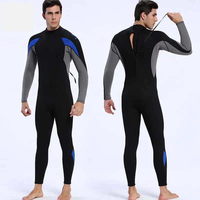 

Diving Suits 3mm Neoprene One-Piece Wetsuits Men Warm Underwater Snorkeling Scuba Swimsuit Surfing Spearfishing Diving Wetsuit