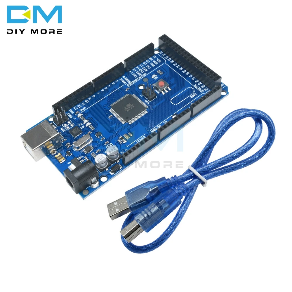 MEGA2560 Мега 2560 R3 ATMEGA16U2 ATMEGA2560 16AU доска кабель USB 5V Заменить ATMega8U2 модуль|Интегральные