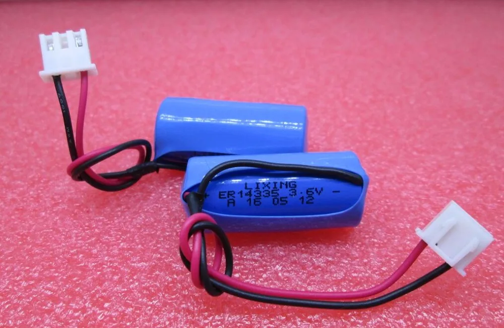 Литиевая батарея ER14335, 14335, 3,6 В, 1600 мА · ч, с пультом (3 отверстия, 2 линии)