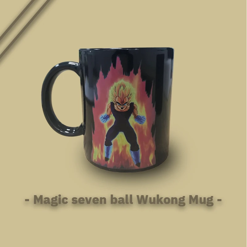 Dragon Ball SON Goku Magic Mug Hot Changing Color Cups Heat Reactive Mugs Super Saiyan Milk Coffee Cup | Дом и сад