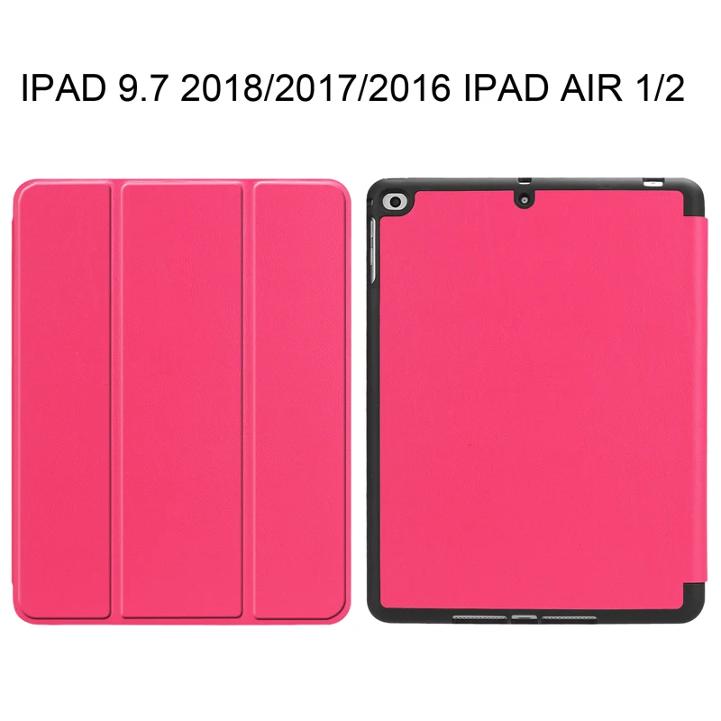 Для iPad 9 7 2016 Ультратонкий флип-чехол из искусственной кожи чехол умный чехлы ТПУ