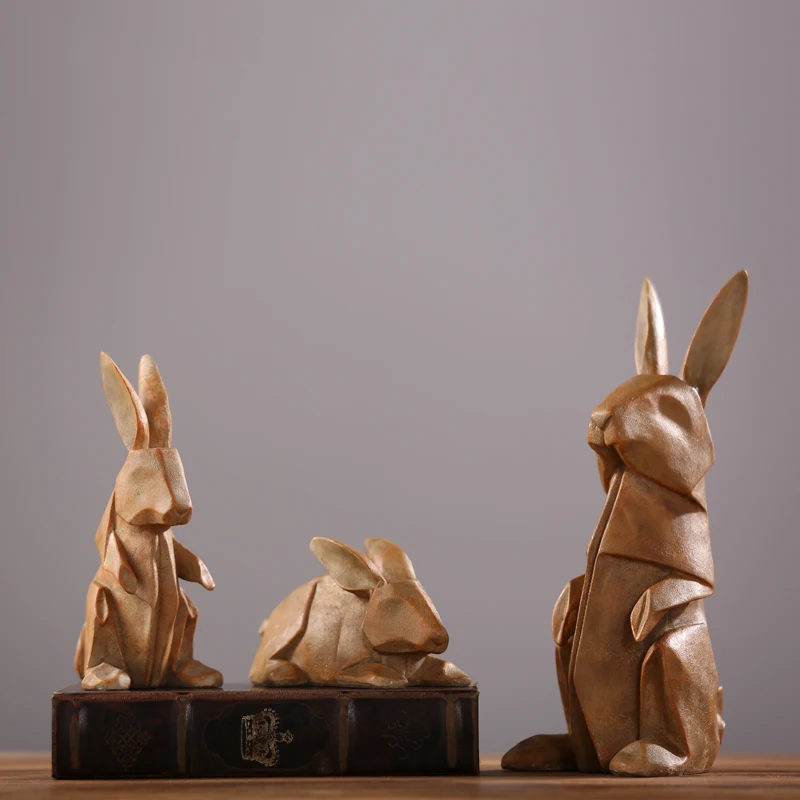

The Nordic modern minimalist cute rabbit ornaments Home Furnishing TV cabinet children room soft decoration