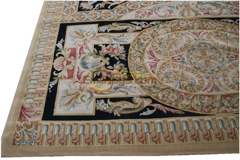 Goede Handgeknoopt Dikke Pluche Wol Franse Savonnerie Rug Vintage Hand Made Savonnerie Patroon Wol Tapijt Tapijt Nieuwe Aanbieding Museum