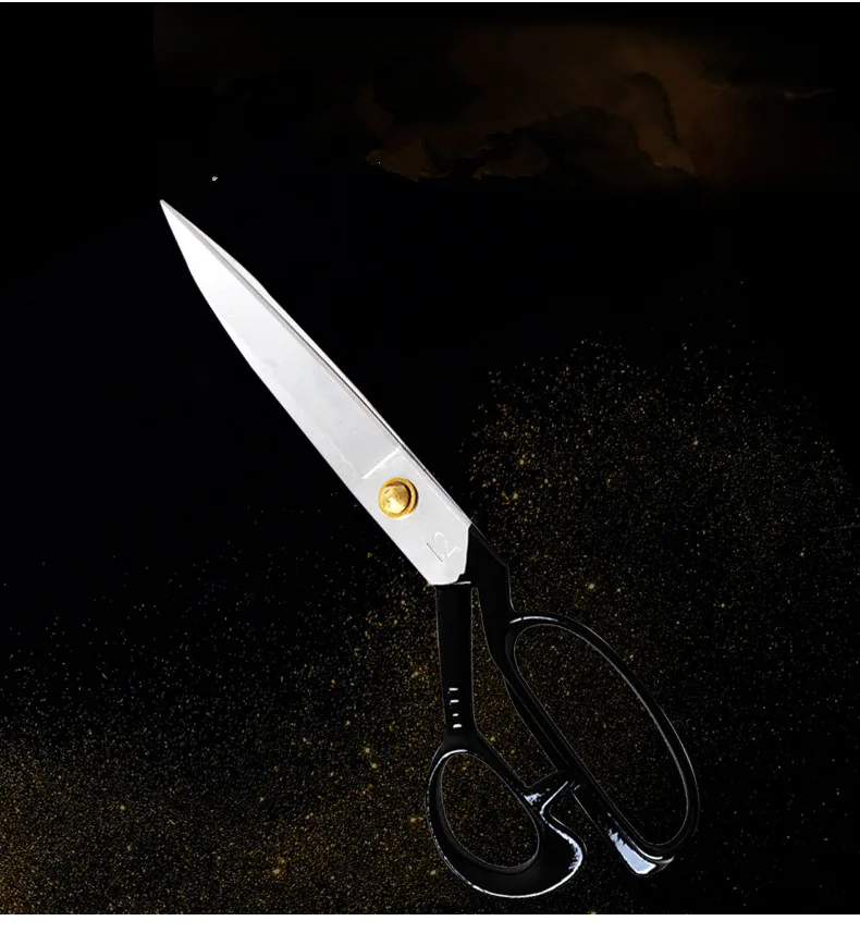 

Top quality 8"-12inch carbon steel tailoring scissors sewing professional tailor scissor leather sewing scissors free shipping