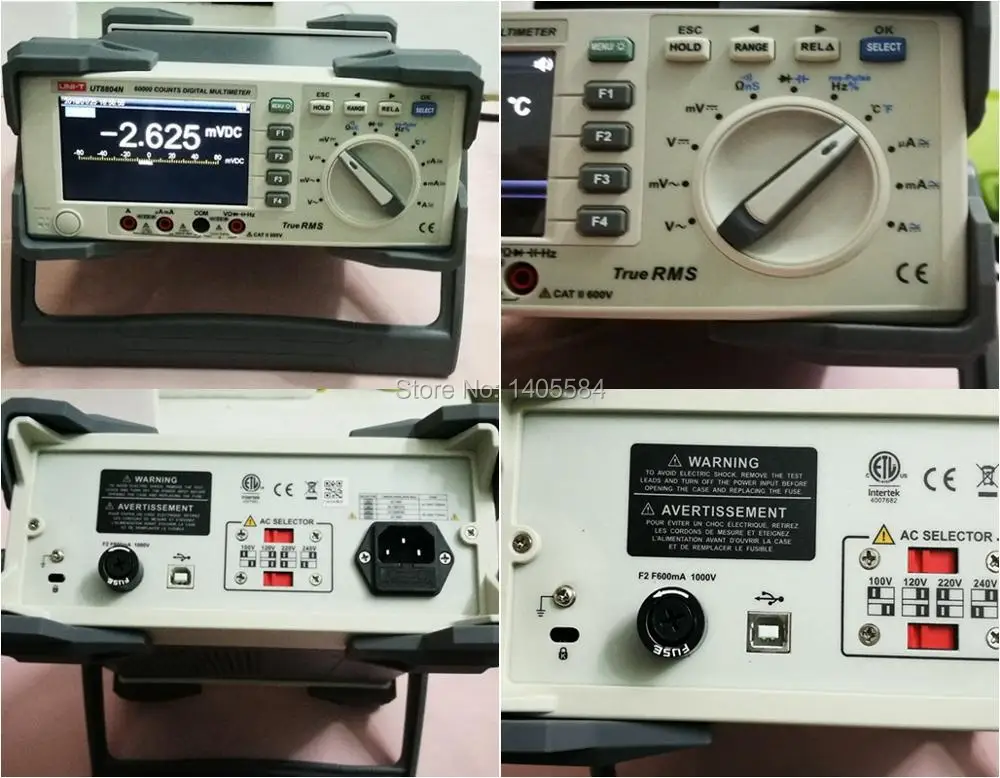 UNI-T UT8804N Настольный верхний мультиметр 1000 в 20A 59999 отсчетов цифровой мультиметр тестер Автоматический диапазон Multimetro Цифровой вольтметр Ом