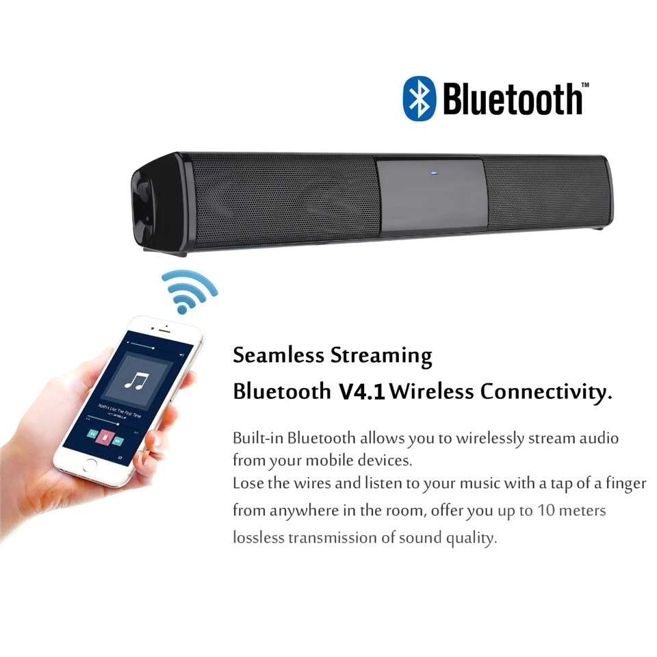 XGODY Саундбар ТВ домашний кинотеатр BS 28 20 Вт портативный компьютер Bluetooth динамик