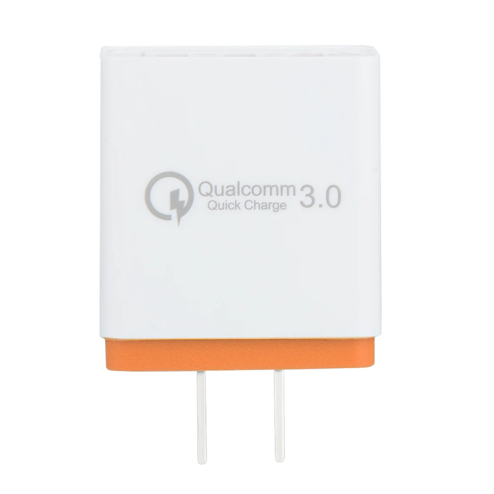 US Plug 3 порта 18 Вт портативное зарядное устройство USB для путешествий Быстрая