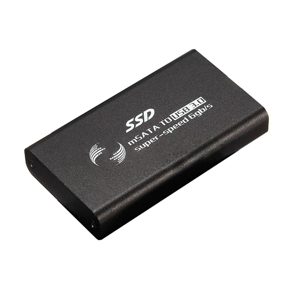 5x3 см 1," USB 3,0 внешний корпус Чехол mSATA SSD конвертер адаптер кабель синий - Цвет: Black