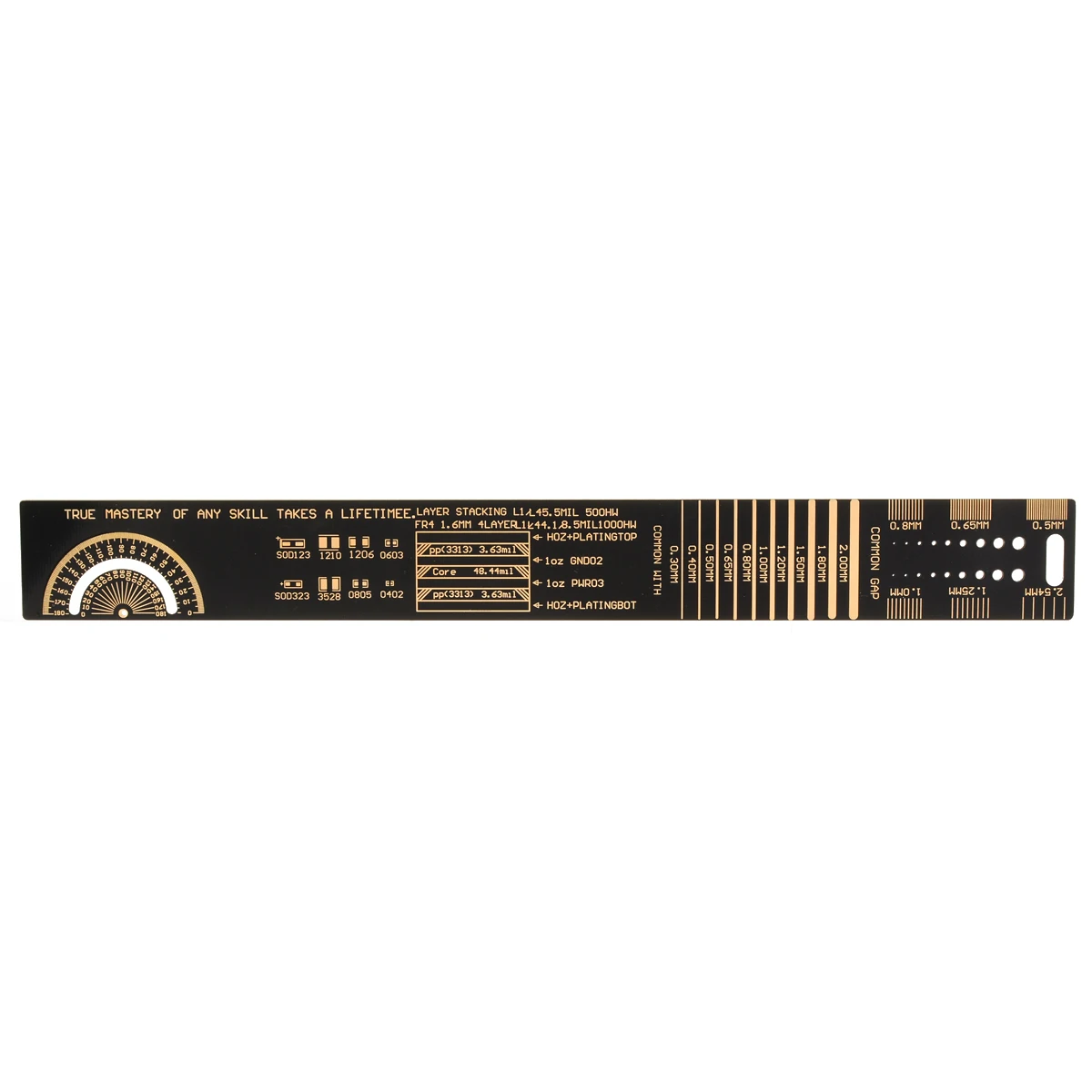 25 см 10 &quotPCB линейка прямой кронциркуль многофункциональная измерительная