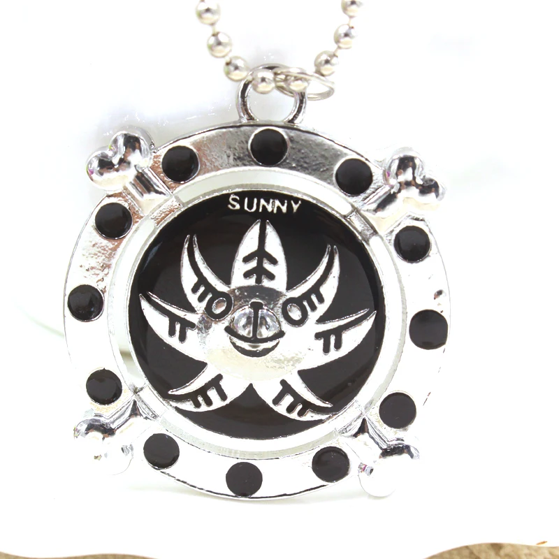 New Anime One Piece Necklace Pendant Thousand Sunny Flag Ship High Quality Alloy Jewelry Silver Plated Free Shipping | Украшения и