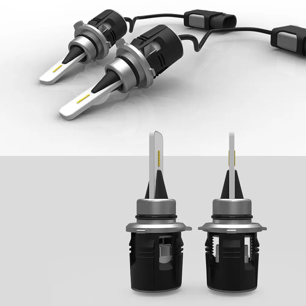 Fuleem 4PCS Car Combo 9005 HB3 CSP Y19 LED Headlight Kits Hi/Lo Beam 7200LM 6000K For Toyota Rav4 2013-2015 | Автомобили и