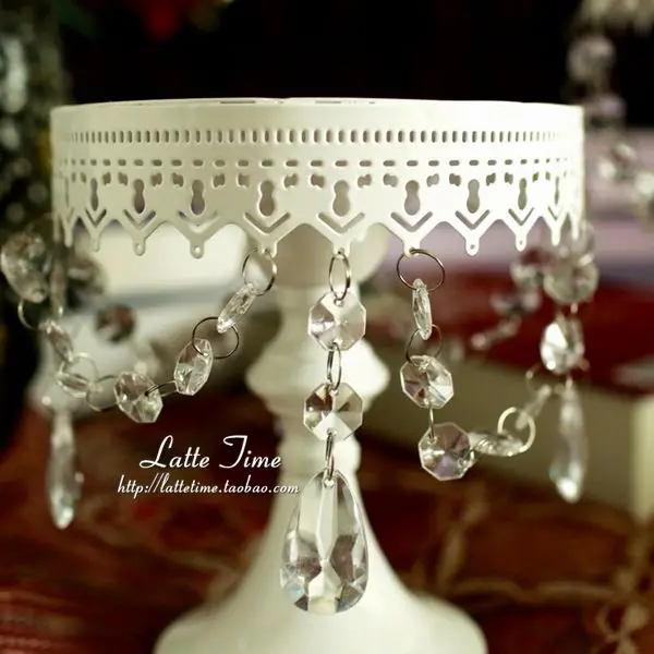 cake plate 8 inch dessert wedding props Dessert table decoration wrought iron stand | Дом и сад