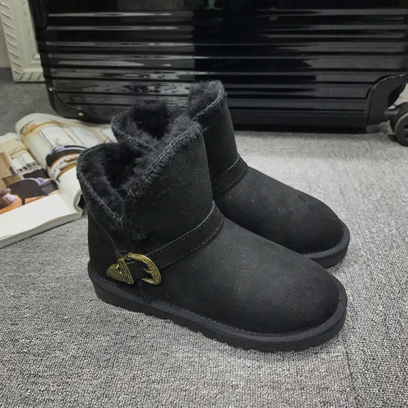 XDXUGG/зимние сапоги на меху Однотонные до середины икры Новое поступление