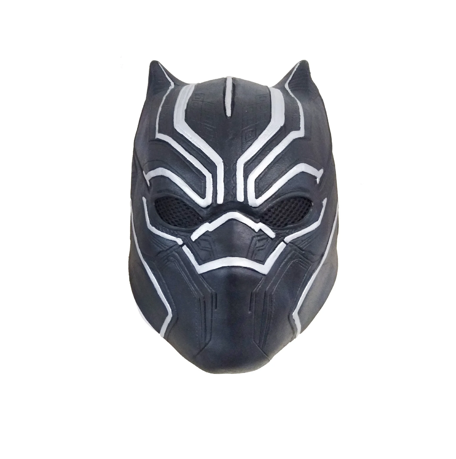 Mask Айниель Капитан Америка 3 Civil War Черная пантера косплей костюм черная маска Пантеры 3D принт лайкра спандекс холлоуин комбинезон - Цвет: Mask