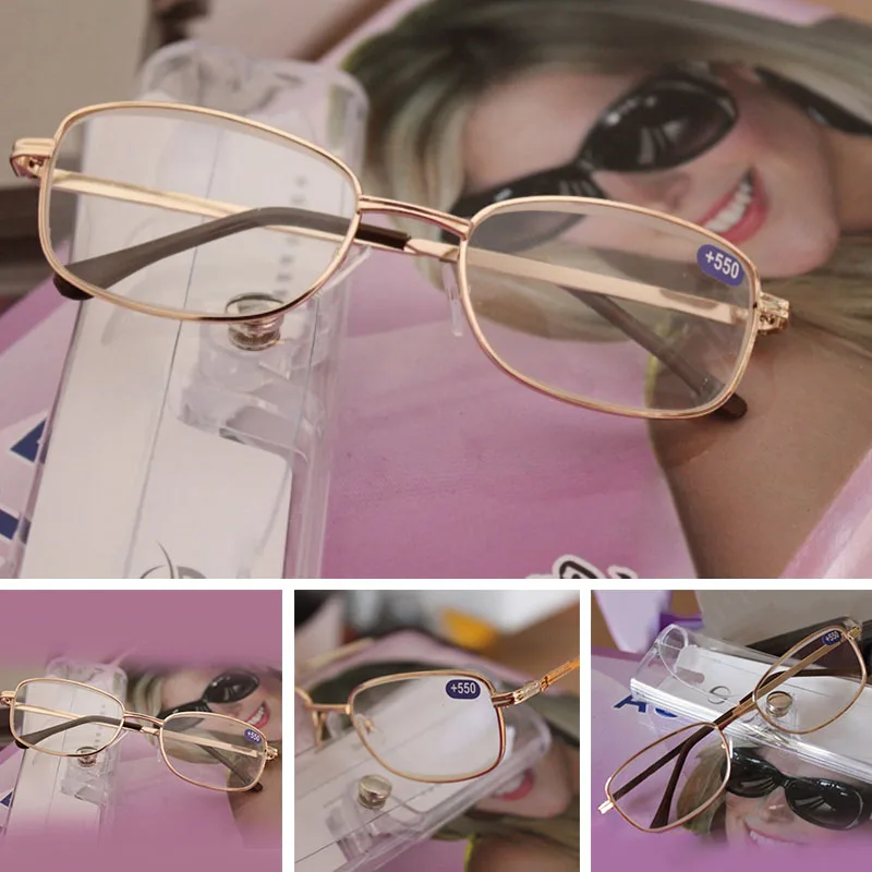 Очки для чтения с металлической полной оправой мужчин и женщин EyeEwear модные очки