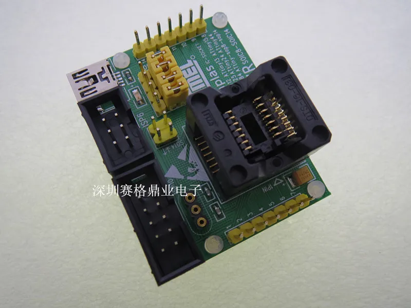 Оригинальное тестовое сиденье ATMEL IC ATtiny24 ATtiny44 программирование сжигания ATtiny84