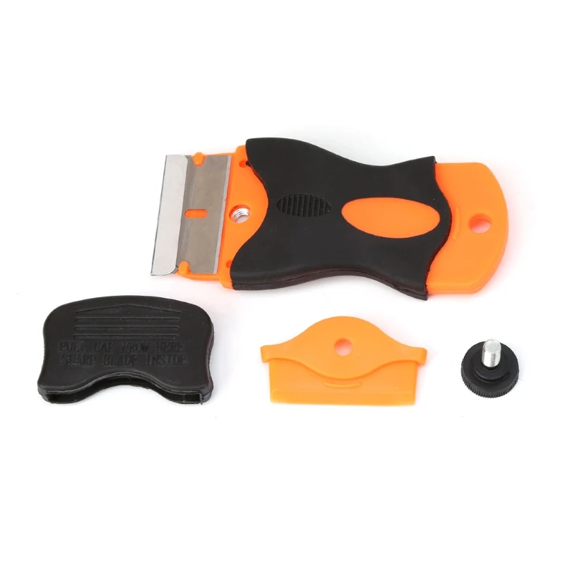 

Plastic Handle Razor Scraper Ceramic Glass Oven Window Tinting Tool 1.57" Blade